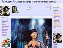 Tablet Screenshot of fantasy-art-wallpaper.com